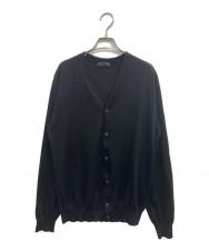 PRADA (プラダ) バージンウールカーディガン ブラック サイズ:SZ50/MX48/BR48