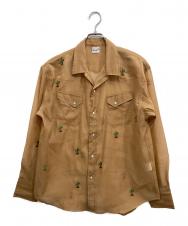 Wrangler (ラングラー) ウエスタンシアーシャツ ブラウン サイズ:M
