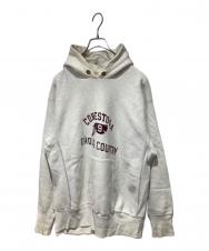 Champion REVERSE WEAVE (チャンピオン リバース ウィーブ) ヴィンテージプリントパーカー グレー サイズ:XL