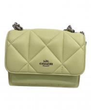 COACH (コーチ) ミニクレアクロスボディ・パフィーバッグ グリーン