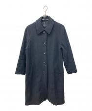 mizuiro-ind (ミズイロインド) ウールブレンドステンカラーコート ブラック サイズ:-