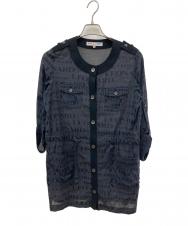 LEONARD SPORT (レオナール スポーツ) 総柄ジャケット ブラック サイズ:38