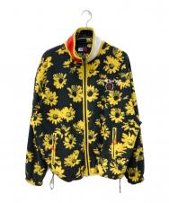 AWAKE (アウェイク) TOMMY JEANS (トミージーンズ) フラワーデザインフリースジャケット イエロー×ブラック サイズ:L