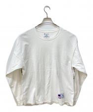 Champion (チャンピオン) SUPREME (シュプリーム) 袖プリントL/Sカットソー ホワイト サイズ:XL