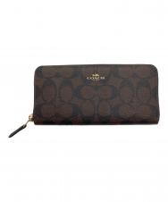 COACH (コーチ) 長財布 ブラウン×ブラック サイズ:-