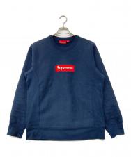 Supreme (シュプリーム) 15AW BOX LOGO Crewneck Sweatshirt ネイビー サイズ:M
