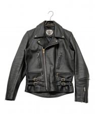 63 leathers (ロクサン レザーズ) レザーダブルライダースジャケット ブラック サイズ:sizeⅯ