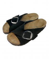 BIRKENSTOCK (ビルケンシュトック) BEAUTY&YOUTH (ビューティーアンドユース) Arosa Big Buckle サンダル ブラック サイズ:26㎝
