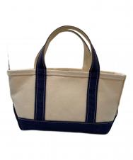 L.L.Bean (エルエルビーン) BOAT AND TOTE BAG SMALL(ボート・アンド・トート・バッグ・スモール) アイボリー×ネイビー