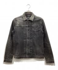 KURO (クロ) デニムジャケット ブラック サイズ:L