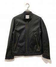 ESTNATION (エストネーション) シープレザードライバーズジャケット ブラック サイズ:M