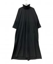 HOMME PLISSE ISSEY MIYAKE (オム プリッセ イッセイ ミヤケ) ロングプルオーバーシャツ ブラック サイズ:3