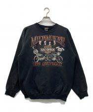 HARLEY-DAVIDSON (ハーレーダビッドソン) プリントスウェット ブラック サイズ:M