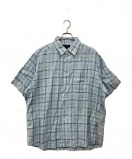 BROOKS BROTHERS (ブルックスブラザーズ) 半袖リネンシャツ ブルー サイズ:XL