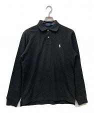 POLO RALPH LAUREN (ポロ・ラルフローレン) ロングスリーブポロシャツ グレー サイズ:M