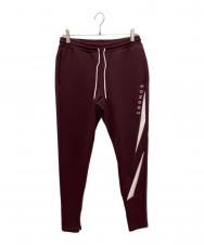 CRONOS (クロノス) Diagonal paneling long pants　ダイアゴナルパネリングロングパンツ バーガンディー サイズ:L