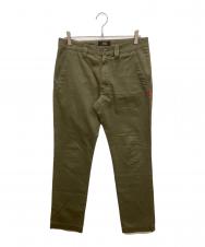 WTAPS (ダブルタップス) KHAKI TIGHT TROUSERS．COTTON．CHINO　カーキタイトトラウザーズコットンチノパンツ カーキ サイズ:M