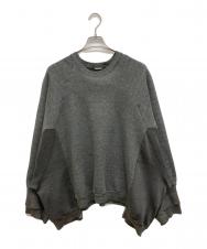 77circa (ナナナナサーカ) 切替リメイククルーネックスウェット グレー サイズ:不明