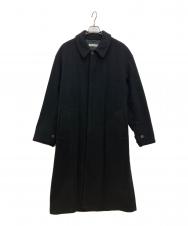 EMPORIO ARMANI (エンポリオ アルマーニ) ウールステンカラーコート ブラック サイズ:46