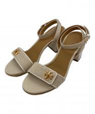 TORY BURCH (トリーバーチ) KIRA 65MM SANDAL ストラップサンダル ベージュ サイズ:5 1/2M