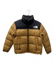 THE NORTH FACE (ザ ノース フェイス) SHORT NUPTSE JACKET ショートヌプシ ダウンジャケット ブラウン×ブラック サイズ:L