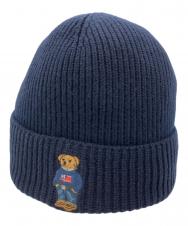 POLO RALPH LAUREN (ポロ・ラルフローレン) ポロベアー ニット帽 ブラック サイズ:ONE