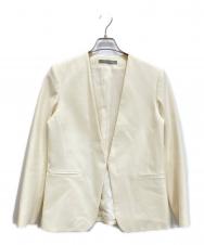 theory luxe (セオリーリュクス) サキソニーノーカラージャケット アイボリー サイズ:040