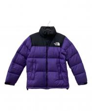 THE NORTH FACE (ザ ノース フェイス) ヌプシダウンジャケット パープル×ブラック サイズ:L