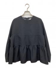 BALLSEY (ボールジィ) フリルカットバックブラウス ブラック サイズ:36