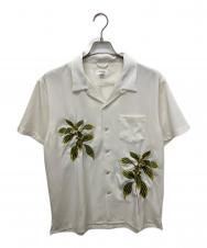 THE CRIMIE (ザ クライミー) EMBROIDERY EASY CARE OPEN COLLAR SHORT SLEEVE SHIRT ホワイト サイズ:XL