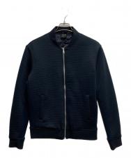 ARMANI EXCHANGE (アルマーニ エクスチェンジ) ダブルジップノーカラージャケット ネイビー サイズ:S