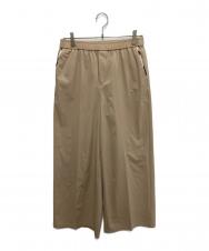 BLUE LABEL CRESTBRIDGE (ブルーレーベルクレストブリッジ) ストレッチプルーフクロスワイドパンツ ベージュ サイズ:40