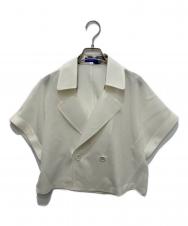 BLUE LABEL CRESTBRIDGE (ブルーレーベルクレストブリッジ) シアーボイルショートジャケット ホワイト サイズ:38