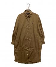 FRED PERRY (フレッドペリー) シャツワンピース ブラウン サイズ:UK 8
