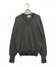dunhill (ダンヒル) Vネックカシミヤニット グレー サイズ:free