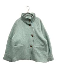BLACK by moussy (ブラックバイマウジー) volume sleeve coat グリーン サイズ:free