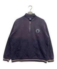 stussy (ステューシー) ハーフジップスウェット ネイビー サイズ:M