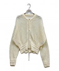 Adam et Rope (アダム エ ロペ) メッシュニットブルゾン アイボリー サイズ:F