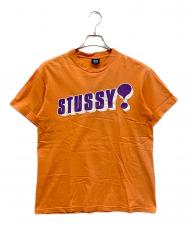 stussy (ステューシー) 90sロゴプリントTシャツ オレンジ サイズ:MEDIUM