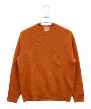 BROOKS BROTHERS (ブルックスブラザーズ) シェットランドウールニット オレンジ サイズ:S