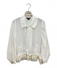 COMME des GARCONS (コムデギャルソン) シースルーフリルジャケット ホワイト サイズ:SIZE M