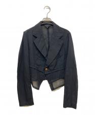 ROBE DE CHAMBRE COMME DES GARCONS (ローブドシャンブル コムデギャルソン) シースルージャケット ブラック サイズ:SIZE M