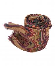 ETRO (エトロ) ウールシルクブレンドストール ブラウン サイズ:-