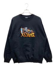 X-LARGE (エクストララージ) DEATHSCYTHE CREWNECK SWEAT ブラック サイズ:L