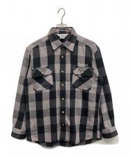 CarHartt (カーハート) ヘビーネルシャツ ブラック サイズ:XL