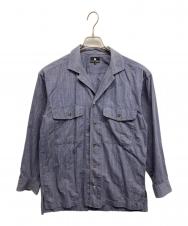 IM ISSEY MIYAKE (アイエムイッセイミヤケ) オープンカラーシャツ インディゴ サイズ:S