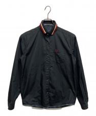 FRED PERRY (フレッドペリー) リバーシブルシャツ ブラック サイズ:S