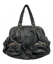 DOLCE & GABBANA (ドルチェ＆ガッバーナ) MISS CURLY レザーハンドバッグ ブラック