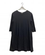 theory luxe (セオリーリュクス) LUMI WOOL ETONYウールワンピース ブラック サイズ:M