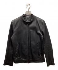 BLACK LABEL CRESTBRIDGE (ブラックレーベル クレストブリッジ) シングルライダースジャケット ブラック サイズ:M